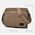 cheap Men&#039;s Bags-Men&#039;s Crossbody Bag Canvas Outdoor Daily Zipper Solid Color Black Brown Khaki