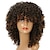 Недорогие Высококачественные парики-omber коричневый кудрявый вьющийся парик для чернокожих женщинкороткие вьющиеся афро парики с челкойсинтетический афро-американский парик с полными волосами 14 дюймов