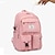 halpa Reput-Miesten Naisten Lapset Reppu Koululaukku Toimiva reppu Koulu ulko- Päivittäin Yhtenäinen väri Oxford-kangas Säädettävä Suuri tilavuus Vedenkestävä Vetoketjuilla Musta Punastuvan vaaleanpunainen