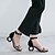 cheap Women&#039;s Sandals-Women&#039;s Sandals Fantasy Shoes Ankle Strap Sandals Wedding Party Daily Wedding Sneakers Summer Buckle Sculptural Heel Ankle Strap Heel Open Toe Elegant Suede Screen Color Black Yellow