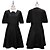 cheap Movie &amp; TV Theme Costumes-Wednesday Addams Addams family Wednesday Dress Women&#039;s Movie Cosplay Black Floral dress Black Dress Short Sleeves Long Sleeves Dress Masquerade World Book Day Costumes
