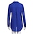 voordelige Basisshirts voor dames-Dames Blouse Overhemd Effen Overhemdkraag Zakelijk Basic Elegant Tops blauw Geel Grijs
