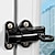 cheap Building Supplies-Aluminum Alloy Bolt Lock Self-Closing Automatic Latch Window Gate Security Pull Ring Spring Bounce Door Bolt Latch Lock