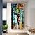 cheap Landscape Paintings-Handmade Hand Painted Wall Art Modern Abstract Leonid Afremov Rainny Lady Landscape Home Decoration Decor Rolled Canvas No Frame Unstretched