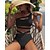 cheap Bikini Sets-Women&#039;s Swimwear Tankini 2 Piece Normal Swimsuit Plain 2 Piece Black Pink Bathing Suits Summer Sports