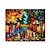 levne Krajinomalby-olejomalba ručně malované umění na zeď moderní abstraktní město milenec strom krajinomalba nástěnné umění výzdoba bytu výzdoba rolované plátno bez rámu nenatažené