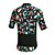 preiswerte Radtrikot Herren-21 Gramm Herren-Radtrikot Kurzarm-Radtrikot Sommer-Fahrradbekleidung mit Taschen MTB Atmungsaktiv und schnell trocknend Blau/Gelb