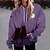 cheap Hoodies &amp; Sweatshirts-Women&#039;s Hoodie Sweatshirt Pullover Front Pocket Basic Navy Blue Blue Purple Cat Street Long Sleeve Hoodie