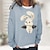 cheap Everyday Cosplay Anime Hoodies &amp; T-Shirts-Animal Rabbit Bunny Sweatshirt Crewneck Pullover Anime Classic Street Style Hoodie For Women&#039;s Adults&#039; 3D Print 100% Polyester Casual Daily