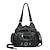 cheap Handbag &amp; Totes-Women&#039;s Top Handle Bag Hobo Bag Date Office &amp; Career Zipper Black Brown Green