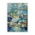 levne Krajinomalby-ruční olejomalba plátno akrylové nástěnné umění dekorace moderní abstraktní nůž lotosové jezírko krajina pro domácí dekoraci válcované bezrámové nenatažené malby