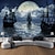 cheap Landscape Tapestry-Marine Sailing Moon Wall Tapestry Art Decoration Blanket Curtain Hanging Family Bedroom Living Room Decoration