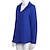 abordables Tops básicos de mujer-Mujer Blusa Camisa Plano Cuello Camisero Negocios Básico Elegante Tops Azul Piscina Amarillo Gris