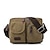 cheap Men&#039;s Bags-Men&#039;s Shoulder Messenger Bag Crossbody Bag Canvas Daily Vintage Black Green Khaki