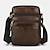 رخيصةأون حقائب رجالية-رجالي حقيبة كروس حقيبة الهاتف المحمول جلد البقر مناسب للبس اليومي أسود بني