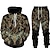 cheap Men&#039;s Hoodies &amp; Sweatshirts-Men&#039;s Tracksuit Hoodies Set Red Blue Gold Brown Brown 2 Hooded Graphic Skull 2 Piece Print Sports &amp; Outdoor Casual Sports 3D Print Basic Streetwear Designer Fall Spring Clothing Apparel Hoodies