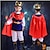 cheap Movie &amp; TV Theme Costumes-Snow White and the Seven Dwarfs Prince Charming Cosplay Costume Outfits Boys Movie Cosplay Cosplay Halloween Red Top Pants Belt Halloween Carnival Masquerade Polyester World Book Day Costumes