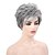 cheap Synthetic Wig-Short Silver Grey Wigs for Women Blend Pixie Cut Wig With BangNatural Daily Use Hair