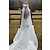 abordables Voiles de Mariée-Une couche Style vintage / A Perles Voiles de Mariée Voiles cathédrale avec Perle fausse 110,24 à (280cm) Tulle