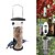 cheap Outdoor Decoration-Bird Practical Outdoor Supplies Feeder Garden Leakage with Use Outdoors Hanging Capacity Outside Food Type Bowl Wild Attracting Standing Tool Ccapacity Feeders Birds Feeding for
