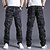 baratos Calças Cargo-Homens Calças Cargo Calça cargo Calças Calças Táticas Folgado Perna reta 8 Bolso Côr Camuflagem Conforto Vestível Casual Diário Streetwear à moda Estilo Clássico Verde Cáqui