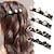 preiswerte Haarstyling-Zubehör-Parkling Crystal Stone geflochtene Haarspangen mit 3 kleinen Clips perlförmige Haarnadel Entenschnabel-Clipgeflochtene Haarspange mit Strasssteinen für Frauen/Mädchen
