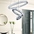 billiga Cirkeldesign-3 ringar LED kristallkrona hängande lampor rund ring tak ljuskronor lampor hängande armaturer för matsal vardagsrum hotell hem 110-120V 220-240V