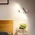 voordelige Wandverlichting voor binnen-led wandlampen nordic modern minimalistische wandlamp creatieve trap bedlampje 330° draaibare woonkamer wandlamp warm wit/wit 110-240v