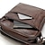 cheap Men&#039;s Bags-Men&#039;s Crossbody Bag Mobile Phone Bag Crossbody Bag Genuine Leather Office Casual Daily Zipper Solid Color Brown