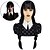 cheap Synthetic Wig-Wednesday Addams Wig with Bangs Long Pigtails Wig for Wednesday Women Girls Addams Family Hair Wig for Party
