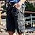 cheap Cargo Shorts-Men&#039;s Cargo Shorts Shorts Leg Drawstring 6 Pocket Plain Comfort Outdoor Daily Going out Cotton Blend Fashion Streetwear Black Blue