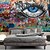 cheap Architecture &amp; City Wallpaper-Graffiti Wallpaper Mural Wall Covering Sticker Peel and Stick Removable PVC/Vinyl Material Self Adhesive/Adhesive Required Wall Decor for Living Room Kitchen Bathroom