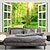 cheap Nature&amp;Landscape Wallpaper-Landscape Wallpaper Mural Forest Wall Covering Sticker Peel and Stick Removable PVC/Vinyl Material Self Adhesive/Adhesive Required Wall Decor for Living Room Kitchen Bathroom