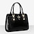 cheap Handbag &amp; Totes-Women&#039;s Handbag Satchel Top Handle Bag Patent Leather PU Leather Office Office &amp; Career Solid Color Crocodile Wine Black Blue