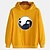 cheap Men&#039;s Hoodies &amp; Sweatshirts-Men&#039;s Hoodie White Yellow Hooded Panda Graphic Prints Sports &amp; Outdoor Daily Sports Hot Stamping Basic Streetwear Casual Spring &amp;  Fall Clothing Apparel Hoodies Sweatshirts