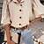 cheap Blouses &amp; Shirts-Women&#039;s Shirt Blouse White Pink Button Plain Casual Long Sleeve V Neck Basic Regular S