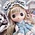 cheap Dolls-Ddung Temperament Elegant Blue Vintage Dolls, Confused Dress-Up Doll Gift Box, Including 9 Rich Accessories, Reusable Toy Set, A Gift for Girls Over 3 Years Old!