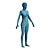 ieftine Costume de damă-Calea apei Neytiri Jake Sully costume zentai costum cosplay bărbați femei băieți cosplay film albastru leotard / onesie Halloween carnaval costume poliester