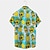 voordelige Hawaiiaanse reversoverhemden voor heren-Voor heren Overhemd Hawaiiaans overhemd Doodskoppen Ananas Grafische prints Strijkijzer blauw Buiten Straat Korte Mouw Afdrukken Button-omlaag Kleding Tropisch Modieus Hawaii Ontwerper