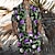 billige Skjortesett for menn-Herre Skjortesett Hawaii skjorte Camp skjorte Grafisk skjorte Aloha skjorte Blomstret Aftæpning Rosa Blå Lilla Grønn Lyseblå 3D-utskrift utendørs Avslappet Kortermet 3D-utskrift Knapp ned Klær Mote