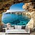 cheap Nature&amp;Landscape Wallpaper-Landscape Wallpaper Mural Mountain Water Lake Sea Cave Wall Covering Sticker Peel and Stick Removable PVC/Vinyl Material Self Adhesive/Adhesive Required Wall Decor for Living Room Kitchen Bathroom