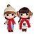 abordables Poupées-Ddung mode poupée hiver couple robe britannique couple robe pyjama couple robe grand cadeau pour les garçons et les filles de plus de 3 ans