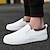 cheap Men&#039;s Sneakers-Men&#039;s Sneakers Loafers &amp; Slip-Ons Skate Shoes White Shoes Cloth Loafers Sporty Classic Outdoor Daily Canvas Elastic Fabric Loafer Black White Red Spring Fall