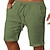 cheap Linen Shorts-Men&#039;s Linen Shorts Summer Shorts Pocket Drawstring Elastic Waist Plain Comfort Outdoor Daily Going out Fashion Streetwear Black White