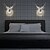 billige Fluktmonterte vegglamper-led vegglamper sconces origami hjort hode dekorativt led hvit messing matt svart aluminium vegglampe for barnerom stue soverom studierom kontor 110-240v