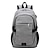 cheap Backpacks &amp; Bookbags-Men&#039;s School Bag Bookbag Functional Backpack Outdoor Solid Color Oxford Cloth PU Leather Large Capacity Zipper Black Gray