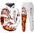 cheap Men&#039;s Printed Hoodie Outfits-Men&#039;s Tracksuit Hoodies Set Red Orange Hooded Graphic Dragon 2 Piece Print Sports &amp; Outdoor Casual Sports 3D Print Streetwear Designer Basic Spring Fall Clothing Apparel Hoodies Sweatshirts  Long