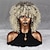 abordables Pelucas de máxima calidad-Peluca rizada rizada marrón omber para mujeres negras pelucas afro rizadas cortas con flequillo peluca de pelo completo afroamericana sintética de 14 pulgadas