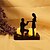 cheap Decorative Objects-Creative Metal Wedding Decoration Props Candlestick Ornaments Valentine&#039;s Day Proposal Hug Confessions Atmosphere Candle Light Gift