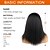 cheap Synthetic Wig-14inches Synthetic Kinky Afro Wigs Short Yaki Straight Wigs Black Women No Lace Fluffy Soft Black Wigs For Women Daily Wear